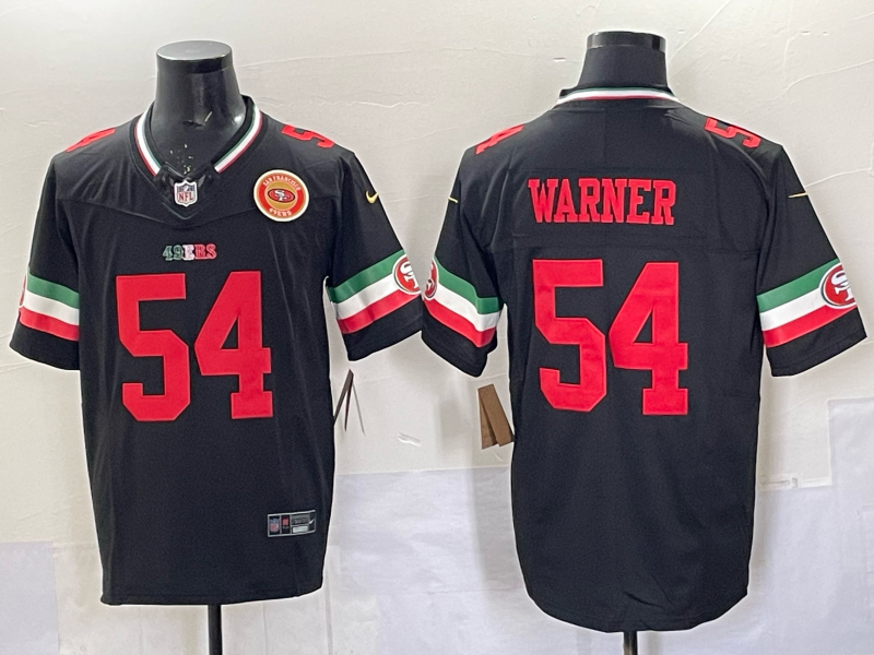 Men 2026 San Francisco 49ers #54 Warner black Nike Limited NFL Jersey 0401008